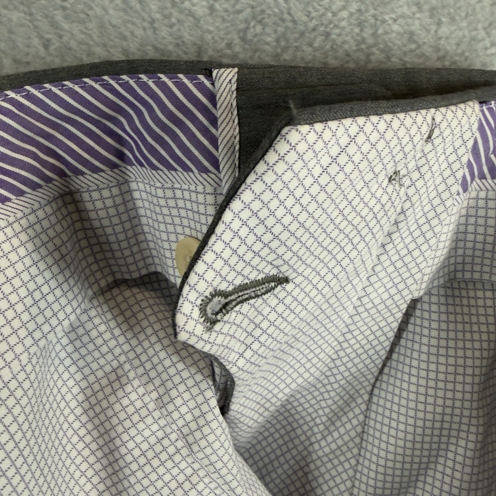 Jack Victor Loro Piana Dress Pants Mens 38x30‎ Gray Trousers Union Made Canada - Picture 5 of 12
